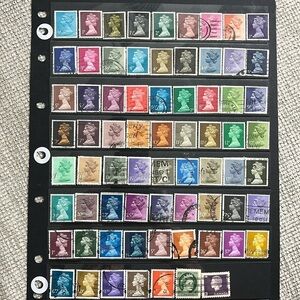 Britain Postage Stamps #2- 70 stamps